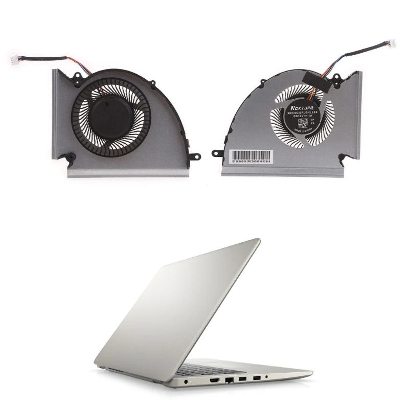Csere Laptop Hűtő Ventilátor 12V 4 tűs 4-vezetékek Radiátor az MSI GP76 Leopard
