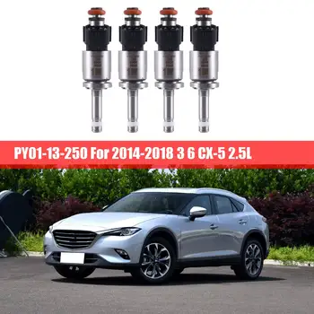 4 Db Üzemanyag-Befecskendező Befecskendező PY01-13-250 PY0113250 a 2014-2018 Mazda 3 6 CX-5 2, 5 L