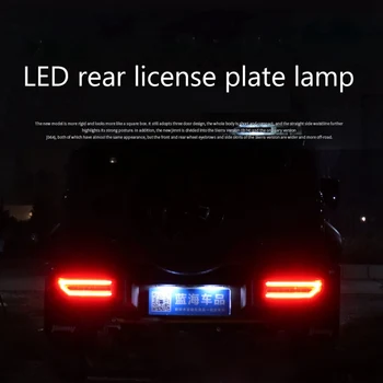 2DB Autó LED Rendszám Fény Lámpa Jimny JB64 JB74 2019 2020 2021 Tartozékok Fehér Lámpa
