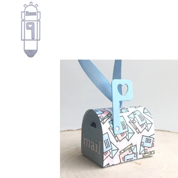 3D-Mail Box Szerelmes Miss Levelet fémforgácsolási Meghal DIY Scrapbooking Kézműves Papír Kártya Kés Penész Dekoráció Készítése Sablon Meghalni Vágás