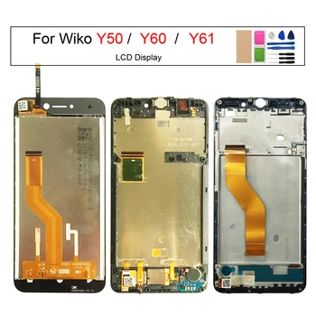A Wiko Y61 Y60 Y50 Képernyő, LCD Kijelző érintőképernyő Digitalizáló Közgyűlés A Keret Telefon Panel Csere 100% - Ban Tesztelt