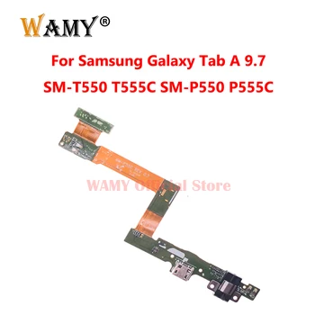 Eredeti Új USB Töltő Dokkoló Csatlakozó Felelős Port Csatlakozó Dugó Flex Kábel Samsung Galaxy Tab 9,7 T555 SM-T555 T550