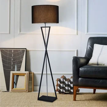 Ipari padló lámpa egyszerű Vas állvány a lámpa állandó design Haza sarki lámpa nappali, hálószoba decor étterem világítás
