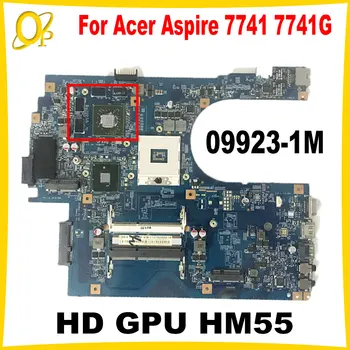 09923-1M Alaplapja az Acer Aspire 7741 7741G Laptop Alaplap HD GPU HM55 48.4HN01.01M MBN9Q01001 DDR3 Teljesen bevizsgált