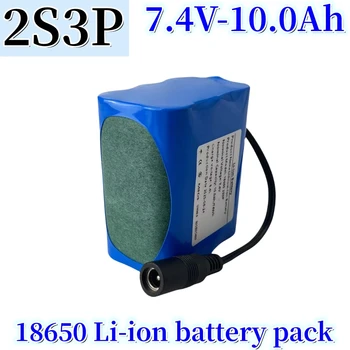 18650 Lítium Akkumulátor 2S3P 10.0 Á Halászati LED Bluetooth Hangszóró 7,4 V-os Lítium-Ion Akkumulátor