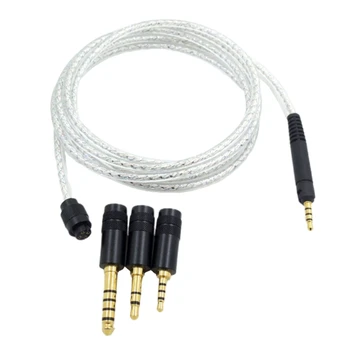 K1AA Csere Fülhallgató kábele ezüstözött Drót HD518 HD558 HD598 HD569 HD579 Fejhallgató Javítja A Hang Tapasztalat