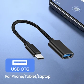 OTG C Típusú Kábel Adapter USB-C Típusú Adapter Csatlakozó Xiaomi Samsung S20 Huawei OTG Adat Kábel Átalakító MacBook Pro