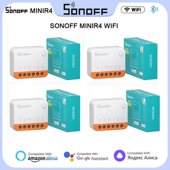 SONOFF MINIR4 WiFi Kapcsoló Mini Extrém Relé Modul 2 Módon Irányítani Smart Switch Támogatja R5 S-HAVER Alexa Alice Google Haza