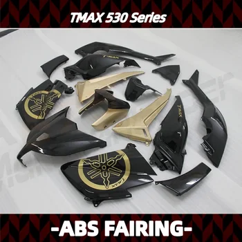 Motoros Spoiler Szett Test Készlet Műanyag TMAX 530 202-2019 Tartozékok Teljes Karosszéria Fekete arany