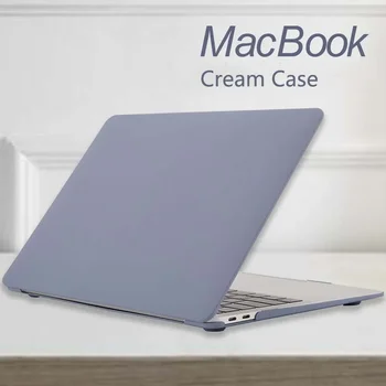 Luxus Gradiens egyszínű Laptop Kiterjed Apple Macbook Touch ID M1 M2 Chip Air Pro Retina 13 14 15 16 Colos A2179 Krém Esetben