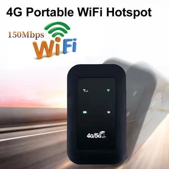 4G LTE Hordozható Mini WiFi Router 150Mbps Vezeték nélküli Pocket Router WiFi Hotspot Újratölthető 6H Folyamatos Használat SIM-Kártya Nem Tartalmazza