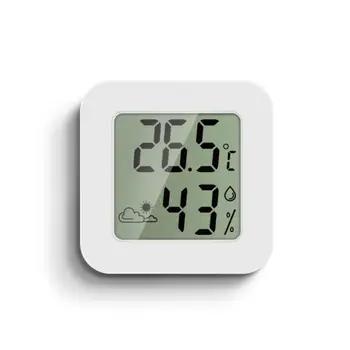 Beltéri Hőmérő LCD Digitális Hőmérséklet Szoba Páratartalom Mérő Érzékelő Páratartalom-Mérő Belső Hőmérő Hőmérséklet