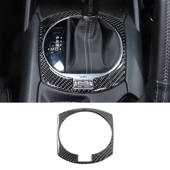 A 2016-23 Mazda MX-5, puha szénszálas autó központi vezérlőegység panel keret borító matrica autó belső védelmi tartozékok