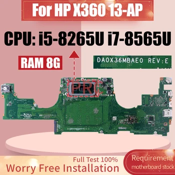 DA0X36MBAE0 A HP X360 13-AP Laptop Alaplap i5-8265U i7-8565U 8G RAM L37647-001 L37640-601 L37638-601 Notebook Alaplap