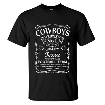 2023 Férfi Póló, Alkalmi Dallas Cowboys T-Shirt Whiskey Grafikus póló Grafikus Túlméretezett Sport Maximum Lélegző Streetwear S-3XL