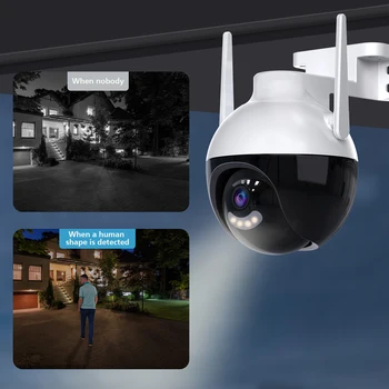 ICSEE PTZ IP Wifi 8MP Kamera 360 Fokos Kültéri Vízálló Kamera Videó Megfigyelő mozgásérzékelés Auto Track CCTV Biztonsági