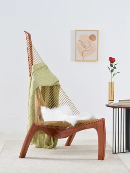 Északi tömör fa vitorlás szék tervező art kreatív vendéglátó bor bejárat szabadidő villa udvarán fotel