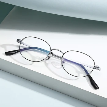 Titán Szemüveg Ovális Kis Méretű Szemüveget Rövidlátás Olvasás Anti Kék Fény Optikai Férfiak Nők Recept