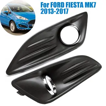 Ford Fiesta Mk7 2013-2017 Kocsi, Első Lökhárító Ködlámpa Lámpa Keret Keret Fedezi Rács Shell Kap Hood Fedél