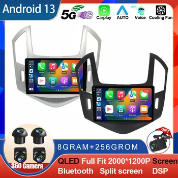 Android 13 Chevrolet Cruze J300 J308 2012 - 2015 autórádió Video Player GPS Sztereó Carplay Auto 4G WiFi QLED BT 2 Din