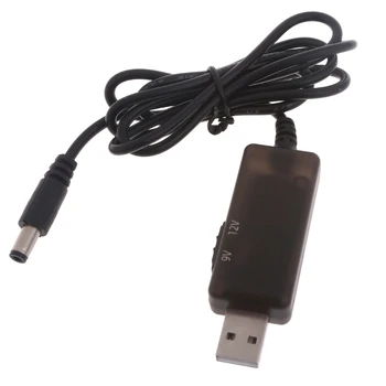 USB-DC5521 hálózati Kábel Kábel Állítható Feszültség Szabályozók a WiFi Router, Ventilátor, vagy Lámpa (5V-9V/12V)